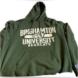BINGHAMTON UNIVERSITY Champion Bartow Collection Powerblend Dark Green